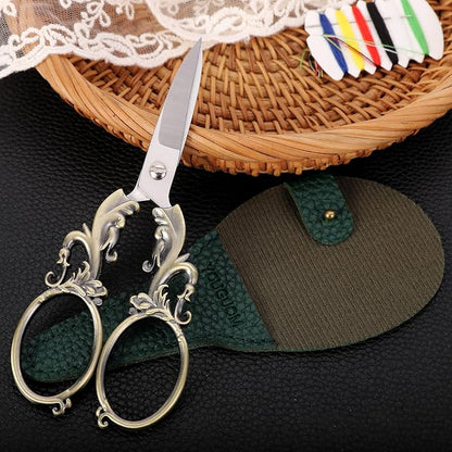 Sewing Craft Scissors, 5.3in Bronze Big Handles - Image 4