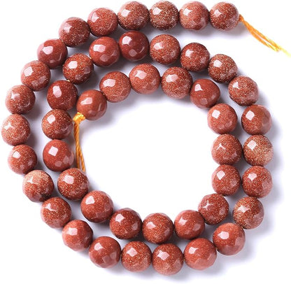 36pcs 10mm Natural Gold Sandstone Beads Faceted Stone Energy Healing Beads - Image 6