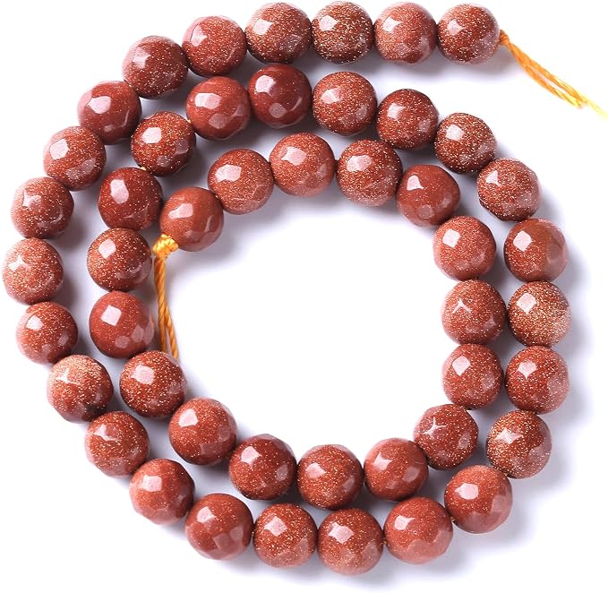 32pcs 12mm Natural Gold Sandstone Beads Faceted Stone Energy Healing Beads - Image 6