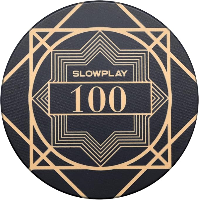 SLOWPLAY Nash Ceramic Poker Chips in Bulk, Casino Grade Ceramic 12-Gram Poker by SLOWPLAY