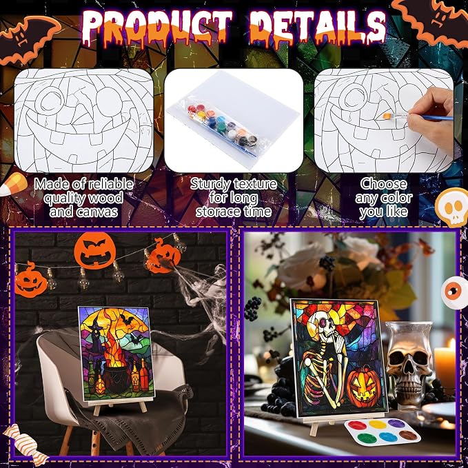 Zhanmai 12 Pack Pre Drawn Canvas - Image 3