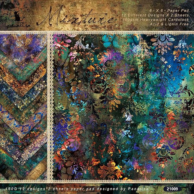 Scrapbook Paper Pad, 24 Sheets Mixture Colored Paper, Scrapbooking Supplies by YASMEN