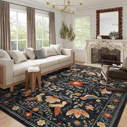 Morebes Washable 9x12 Area Rugs by Morebes