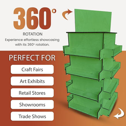 TORCHED DISPLAYS 4-Sided Rotating Display Stand - Image 4