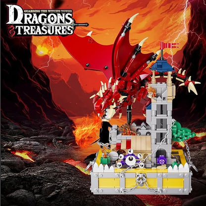 WINNER SPACE Medieval Dragons Castle Building Sets, Guarding Dice Tower Kits - Image 11