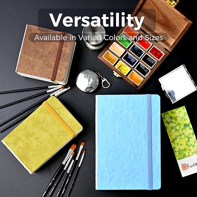 Funto Watercolor Journal 2-Pack, 44 Pages Each, Cold-Pressed 100% Cotton - Image 4