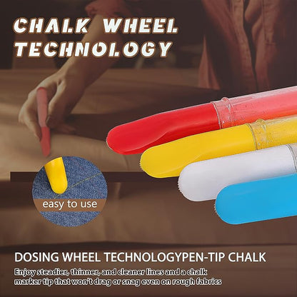 Fabric Chalk Markers for Sewing, Crafting|Erasable Tailor Chalk|Work on Various - Image 3