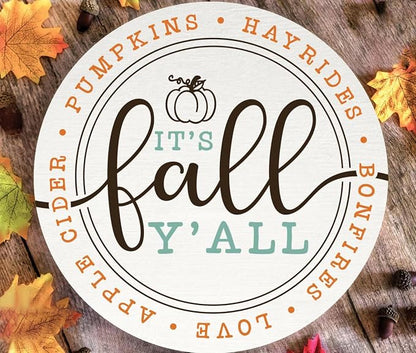 Fall Stencils for Painting on Wood 12”, Thanksgiving Stencil Round Hello - Image 7