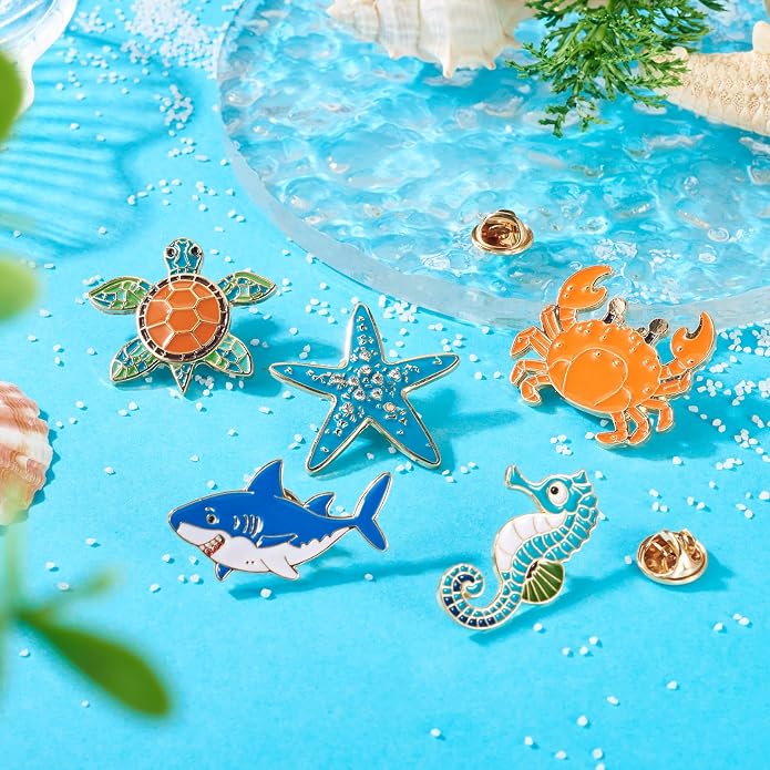 Mixed Enamel Pins for Backpacks, Beadthoven Cute Enamel Brooch Pins Set - Image 7