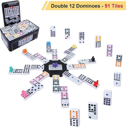 Double 12 Mexican Train Dominoes Set - Image 2