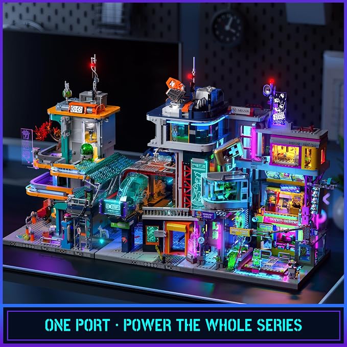 Cyberpunk Game Stack Lighting-Building-Bricks Set - Image 7