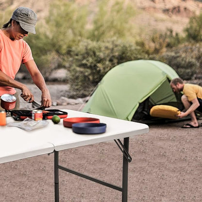 4 FT Folding Table, Plastic Portable Tables - Image 6