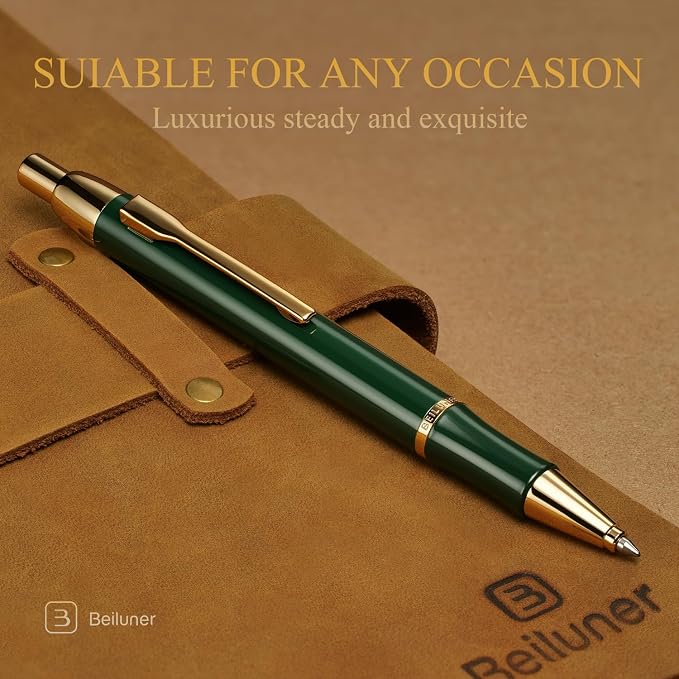 BEILUNER Luxury Gel Pen with 24K Gold Electroplating Finish, Luxury Grade - Image 6