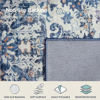 Lahome Bohemian Washable Runner Rug, Non Slip Printed Stair Carpet Runners - Image 5