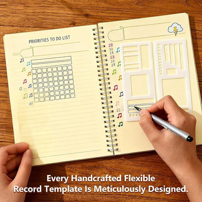 3 Pcs Journal Stencil Set – Reusable Flexible Templates - Image 3