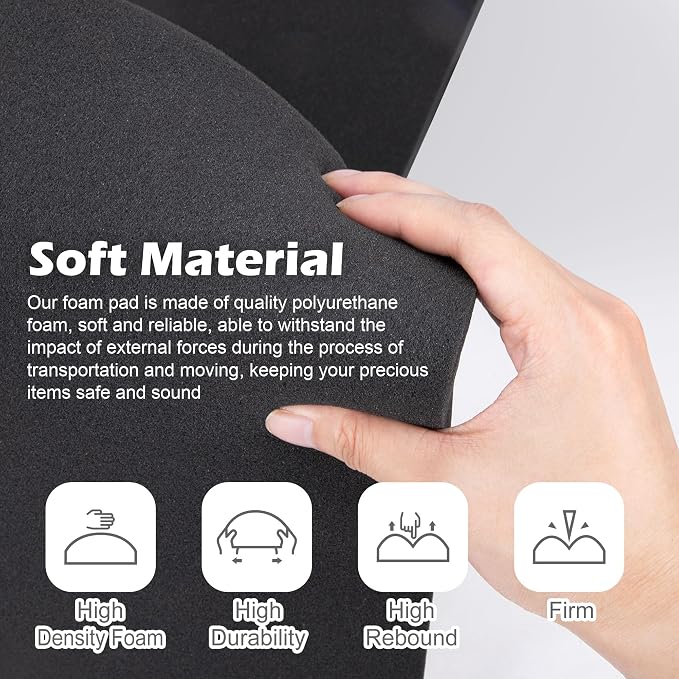 6 Pcs Polyurethane Foam Sheet- 16 x 12 x 1.5 Inch Cuttable Foam Inserts - Image 4