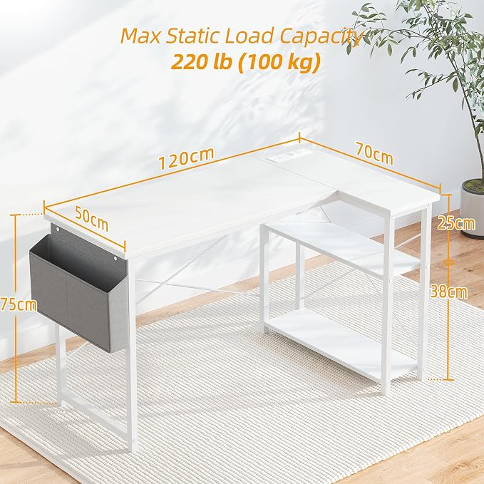 TIQLAB L Shaped Computer Desk - Image 3