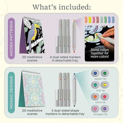 Lifelines FlowArt Activity Pad, Dot Art and More Coloring Books - Image 4