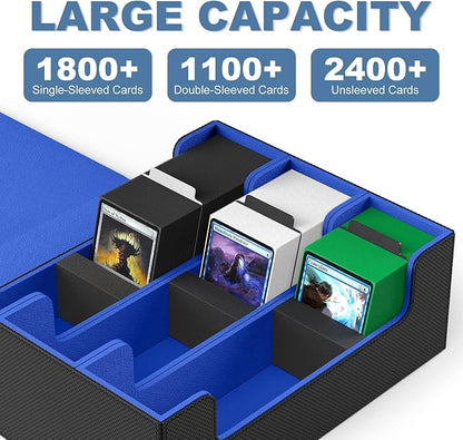 Mlikero Card Deck Case, 1800+ Trading Card Storage Box - Image 2