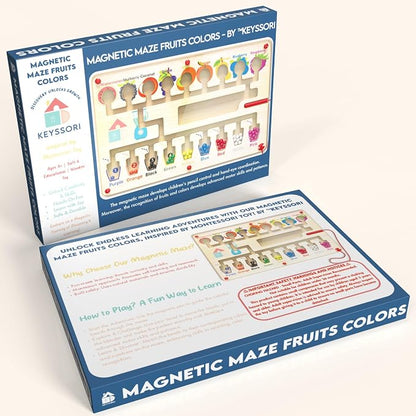 Magnetic Maze Board for Kids Age 3-5, Montessori Educational Wooden for All - Image 7