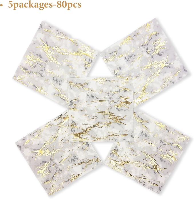 80-Pack Napkins Disposable Paper Towel Cocktail Dinner Party Decoration - Image 5