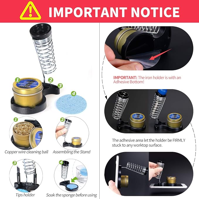 YIHUA 928D Soldering Iron Kit, 65W Soldering Iron, Fully Digital, Display °F/°C - Image 6
