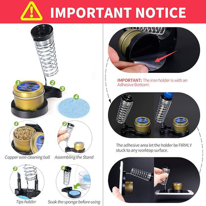 YIHUA 928D Soldering Iron Kit, 65W Soldering Iron, Fully Digital, Display °F/°C - Image 6