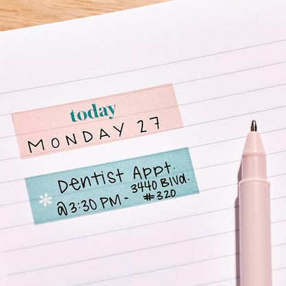 Erin Condren Colorful Washi Tape Sticker Pack | Set Reminders, and Tasks - Image 5