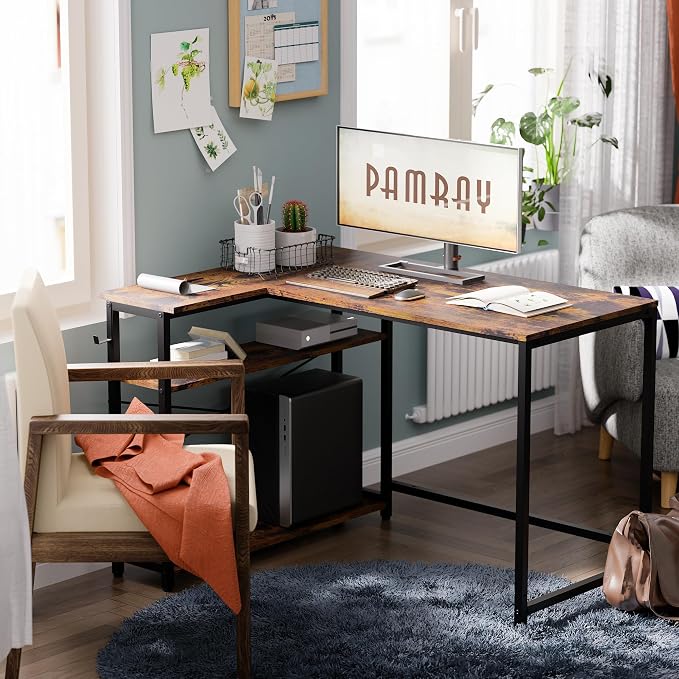 Pamray 43 Inch L Shaped Computer Desk - Image 2