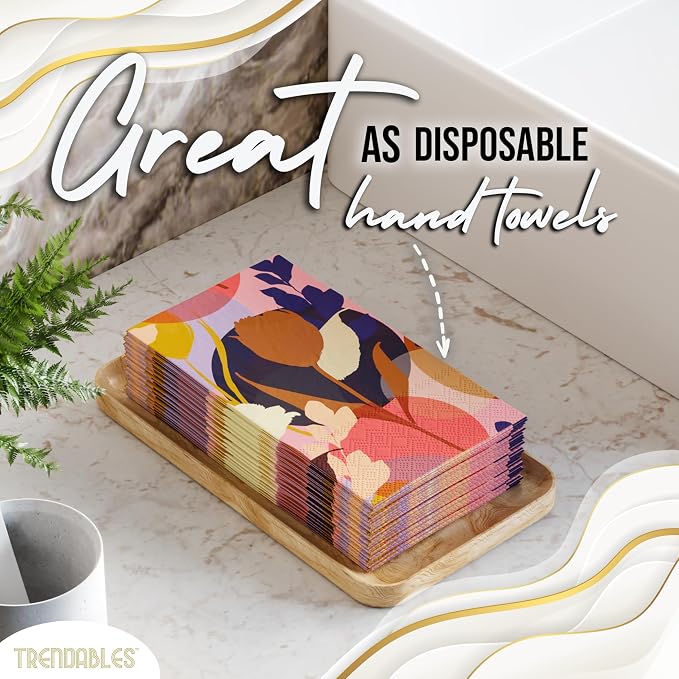 Trendables Floral Napkins for decoupage 200 Pcs 3 Ply floral paper napkins - Image 4