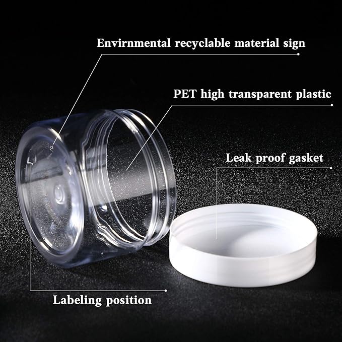 SATINIOR 36 Pieces 1 oz Plastic Jars - Image 3
