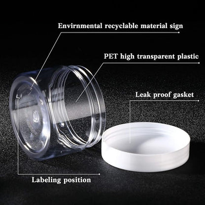 SATINIOR 36 Pieces 1 oz Plastic Jars - Image 3