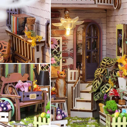 TuKIIE DIY Book Nook Miniature Kit, Booknook Dollhouse Bookshelf Insert - Image 6