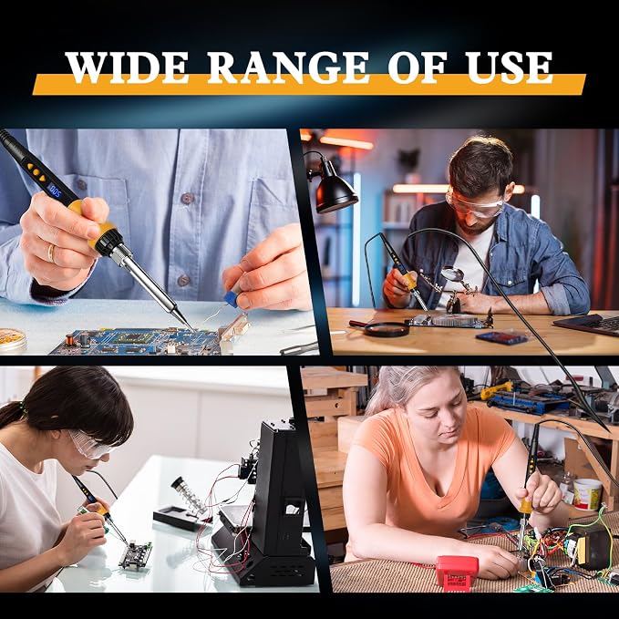 Soldering Iron Kit, 80W LED Display Adjustable Temperature Soldering Iron Kit - Image 6