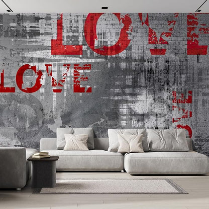 wall26 Wall Sticker/Wall Mural Love Letters Graffiti, Not Peel and Stick by wall26