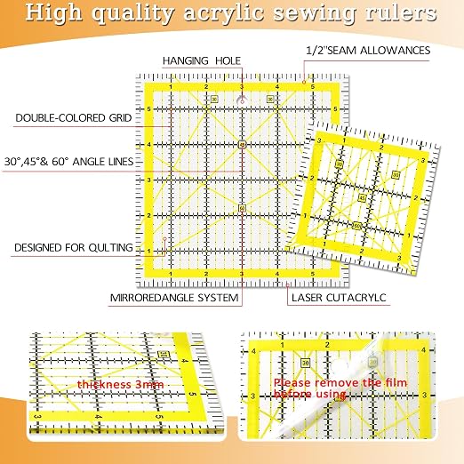 Quilting Rulers, Sewing Ruler, Acrylic Ruler - Image 3