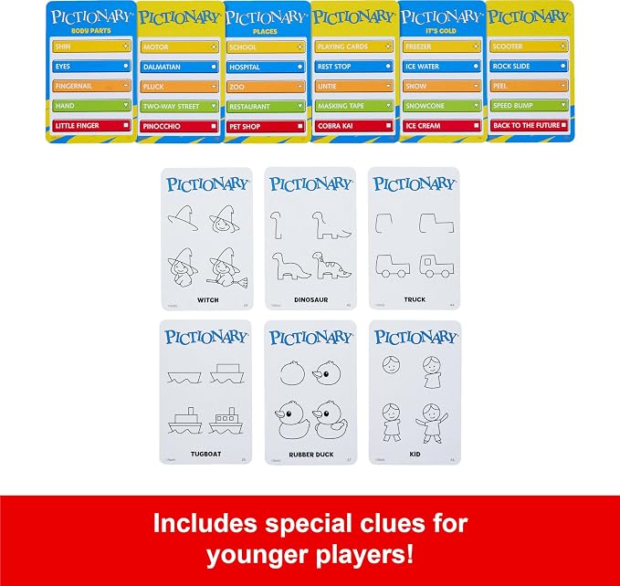 Mattel Games Pictionary Family Board Game - Image 4