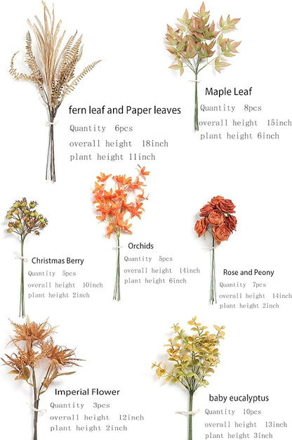 Serra Flora Artificial Greenery Stems Box Set, - Image 6