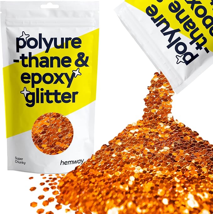 Hemway Glitter for Resin 100g Copper Metallic Crystals for Epoxy Craft Super by Hemway