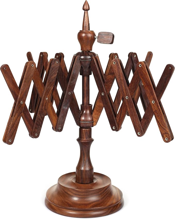 Large Handcrafted Wooden Yarn Winder & Swift – Signature Ball Winder - Image 8