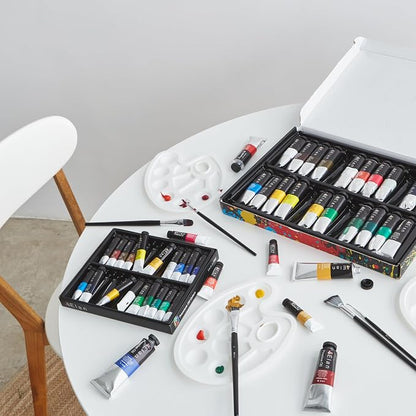 Elan Professional Oil Paint Set, 24 Vibrant Colors Tubes 1.7fl oz, Non-toxic - Image 6