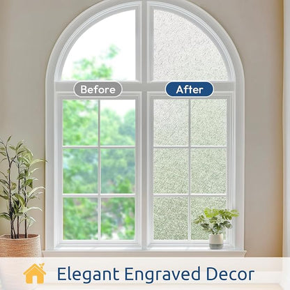 rabbitgoo Window Privacy Film Frosted Glass Film, Decorative Cling UV Sun - Image 2