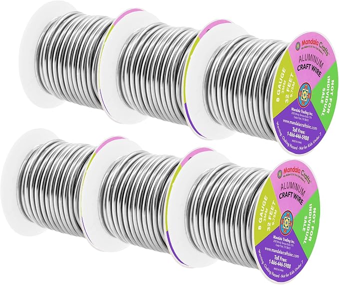 Mandala Crafts 8 Gauge Anodized Aluminum Craft Wire - Image 2