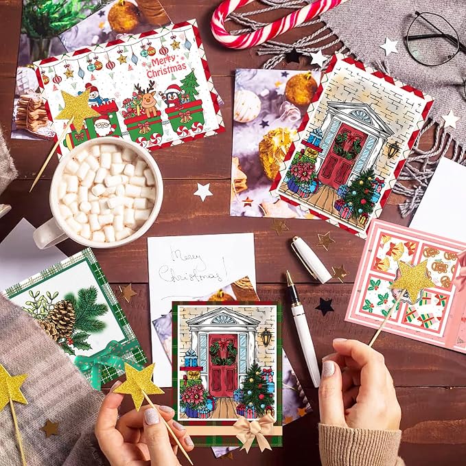 ORIGACH 9 Sheets Different Style Winter Christmas Clear Stamps Silicone - Image 4