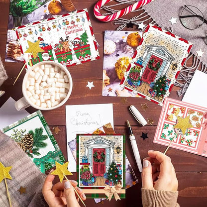 ORIGACH 9 Sheets Different Style Winter Christmas Clear Stamps Silicone - Image 4