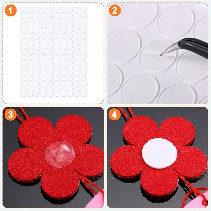 Zonon 3000 Pcs Double Sided Adhesive Dots Clear Glue Point Tape Stickers - Image 4