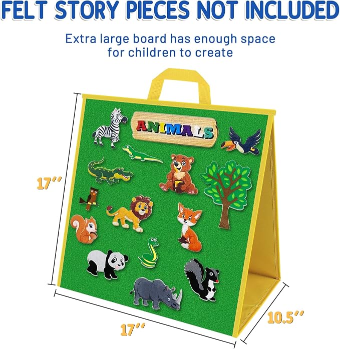 Foldable Felt Board for Toddlers Flannel Board Stories for Preschool Early - Image 4
