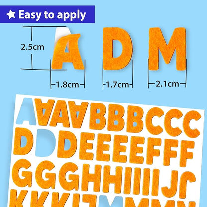 KRAFUN Felt Sticker Kit for Beginner Toddlers, Kids Arts & Crafts, Fun Shapes - Image 3