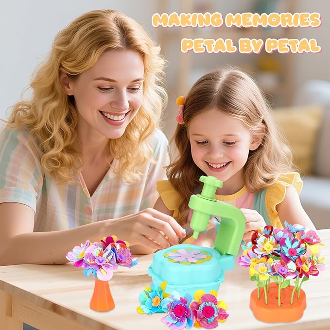 Crelloci DIY Fabric Flower Bouquet Craft Kit - Image 6
