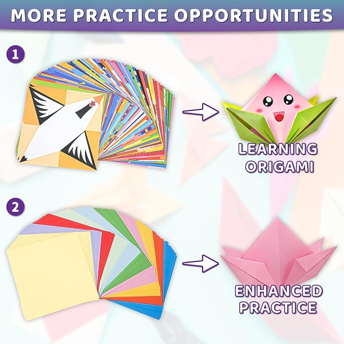 MOBYKE 238 Sheets Origami Paper, Oragami kit - Image 3